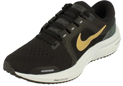 NIKE Air Zoom Vomero 16 Damen-Laufschuhe DA7698 Sneaker (UK 4, US 6.5, EU 37.5, Black Metallic Gold Coin 003)