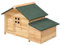 Vente-unique-Hühnerstall aus Holz mit Legenest - für 2 Hühner - 106 x 64 x 71 cm - Holzfarben - ANSER