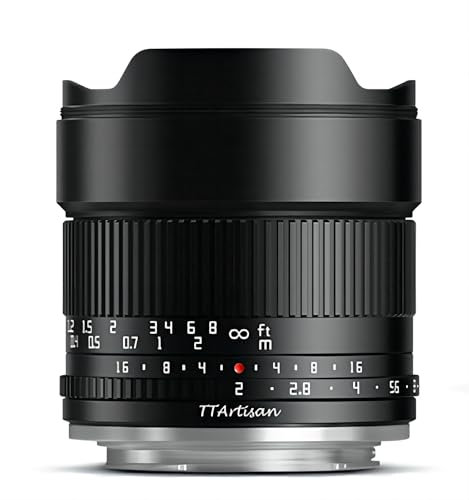 TTartisan 10mm F/2.0 Obiettivo ultra grandangolare, compatibile con fotocamere mirrorless Sony E-Mount APS-C