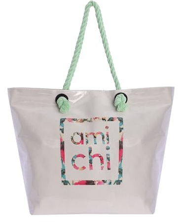 AMICHI - Bolso de playa mujer - Multicolor - 34x18x36 cm - Verano