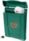 KOTARBAU® Briefkasten Kunststoff PVC Briefkasten Grün 40x28 cm Briefkasten wetterfest mit Schlüssel Briefkasten ohne Zeitungsfach Briefkasten groß Briefkästen