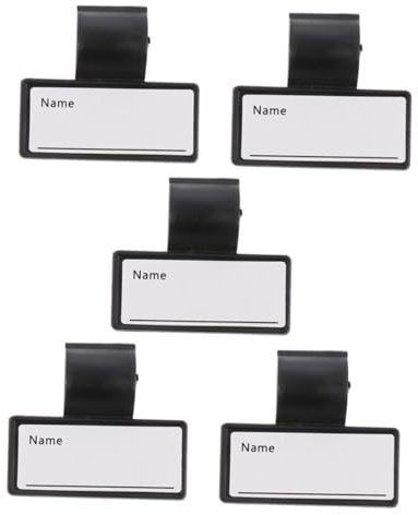 5 Stk Leere Namensschilder Für Stethoskope Stethoskop-identifikationsschilder Clip-design Abs-material Ärzte Geeignet