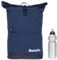 Sieber Kurierrucksack Rucksack Bench Classic mit Laptopfach 19 Liter Large A4 mit Geheimfach 64180 + Trinkflasche (Marine Dark Blue 5020)