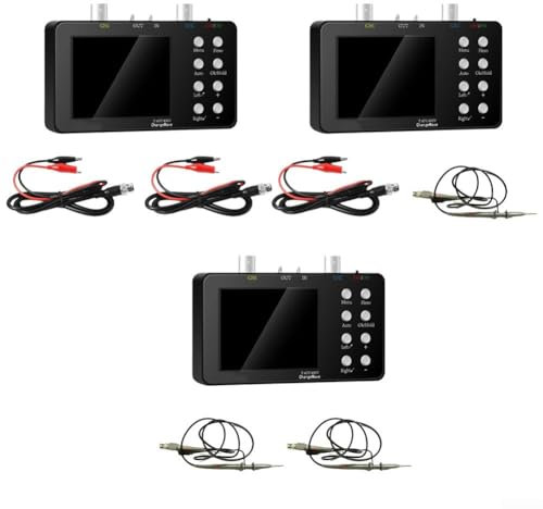 Oscilloscopio digitale avanzato con larghezza di banda 10 MHz e doppio canale, supporta la funzione automatica e la compressione della forma d'onda (host + 2 morsetti)