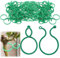 200 clips para plantas trepadoras, clip de soporte seguro para plantas, clips reutilizables y duraderos para tomates de jardín, anillos de plantas retorcidos para plantas, verduras, flores, pepino,