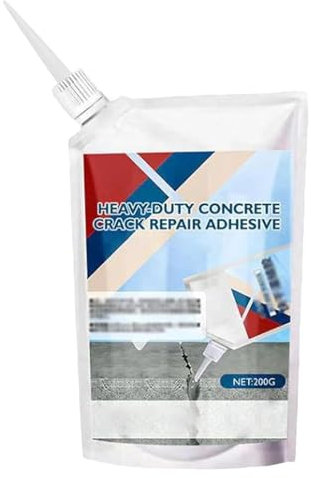 Sigillante per la riparazione di crack in cemento pesante-colla calafataggio autolivellante ad asciugatura rapida per pavimenti in cemento, riempitivo per crack in cemento per esterni, ideale per vial