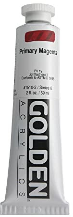 Pro-Art Golden Heavy Body Acrylic Paint 2 oz.-Primary Magenta