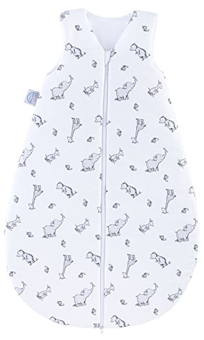 Julius Zöllner Baby Sommerschlafsack aus 100% Baumwolle, Größe 70, Standard 100 by OEKO-TEX, made in Germany, Safari