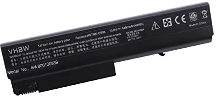 vhbw Akku kompatibel mit HP Compaq Business NX6110/CT, NX6110, NX6105, NX6100, NX5100, NC6400 Notebook (4400 mAh, 10,8 V, Li-Ion)