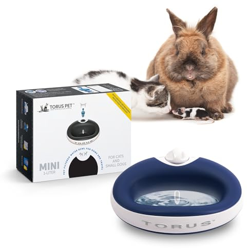 Torus Bol à Eau pour Chien/Chat Bleu 1 L 1 Unité