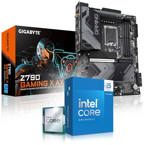Aufrüst Kit Intel Core i5 14600K, GIGABYTE Z790 Gaming X AX, be Quiet! Pure Rock Slim 2 Kühler, 32GB DDR5 RAM, komplett fertig montiert und getestet