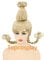 Topcosplay Blonde Perücke für Frauen Weihnachts Perücke mit Doppel Zöpfe Weihnachtsperücke für Karneval Kostüm