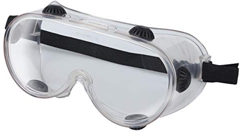 wolfcraft Gafas de visión total Classic con cinta de goma I 4902000 I Protección panorámica para grandes esfuerzos