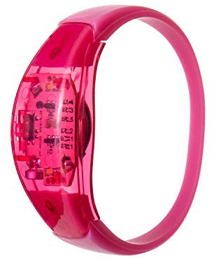 Ultra 1 Rosa Soundaktivierte LED-Armbänder Leuchtende Sprachsteuerung LED-Armband Blinkend für Erwachsene Party Männer Frauen Musik Rave-Zubehör LED-Armbänder Veranstaltungen im Dunkeln