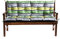 Gutekissen® Bankkissen, Sitzkissen, Gartenkissen, Steppkissen, Doppelkissen, Sitzmöbel, Gartenschaukel, Gartenmöbel L (120x60x50, Grün-Grau-Gelb 6)
