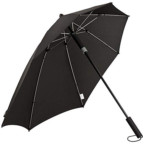 VON LILIENFELD Regenschirm Sturmschirm Stylisch Fiberglas Stabil Alex grau