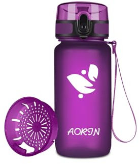 AORIN Sports Water Bottle - 350ml-Tritan Gym Bottle BPA-Free & Drinking Bottles, Leakproof,One Click Flip Lid/Kids,Adults,Gym,Outdoor Sport