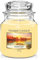 Yankee Candle Autumn Sunset Duftkerze, Glas, Gelb, 10.7 cm Mittel