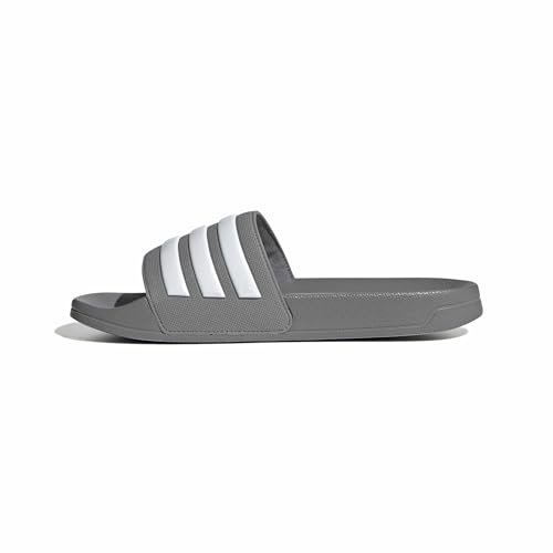 adidas Unisex Adilette Shower Slides Slide, Grey White Grey, 8.5 UK Men/ 9.5 UK Women