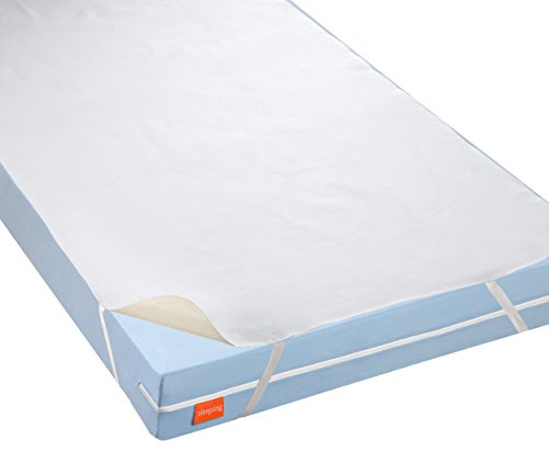 sleepling wasserundurchlässiger Matratzenschoner 180x200 cm, Molton Matratzenauflage, Matratzenschutz 180 x 200 cm, Oberbezug 100% Baumwolle, Made in Germany, 95 Grad Kochfest