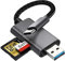 USB C SD Card Reader, WNXSLOAD USB C to SD/Micro SD Card Reader, Camera Memory Card Reader Compatible with Mac, iPad Pro, Macbook Pro/Air, Chromebook, Android, Galaxy etc.
