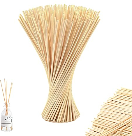 100 Stück Rattan Reed Diffuser Sticks, Natürlicher Fasern Diffusor Stöcke, Raumduft Stäbchen, Duftstäbchen für Ätherisches Öl Aroma Aromatherapie