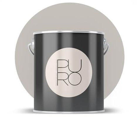 livingwalls PURO C1011 - Pintura de pared con muy alta opacidad, color para interiores mate de alta calidad, color gris, 1 l