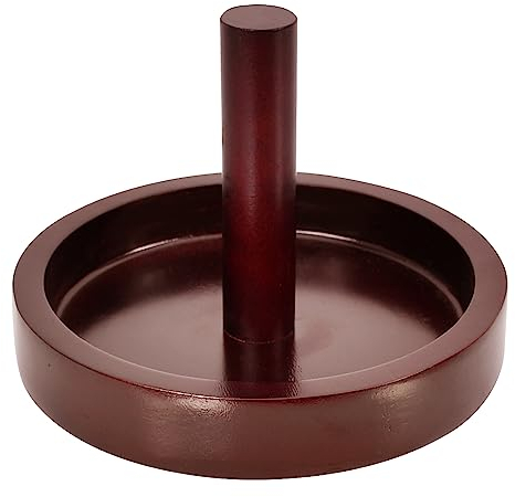 MoyanSuper Wood Cone Talc Bowl Cone Chalk Holder for Pool/Billiards Table (Burgundy)