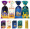 100 Stück Ramadan Tüten zum Befüllen, Bayram Geschenke Tüten, Eid Mubarak Dekoration, Geschenktüten Ramadan Kindergeburtstag, Ramazan Dekor, Geschenktasche Zellophan mit Gold Krawatten Partytüten Deko