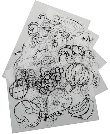 STOBOK 15 Blätter Schrumpffolie Medaillon-Schlüsselanhänger durchsichtige Plastikornamente handgemachte Lieferungen Werkzeug zum Verkleinern von PP-Material schrumpfen