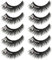 DOITOOL 5 Paare Diamantwimpern Leistungswimper Make-up Wimpern Glitzer-Wimpern Frauen Wimpern falsche Wimpern farbige Wimpern Strass-Wimpern künstlich schmücken Kunstfaser