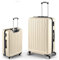 Easy Move ABS Hartschalenkoffer - Ergonomisch & Sicher - Mittelgroßer Trolley Koffer mit 360° Rädern, Zahlen-Schloss - Rollkoffer, Reisekoffer Medium (Cream White, 65cm)
