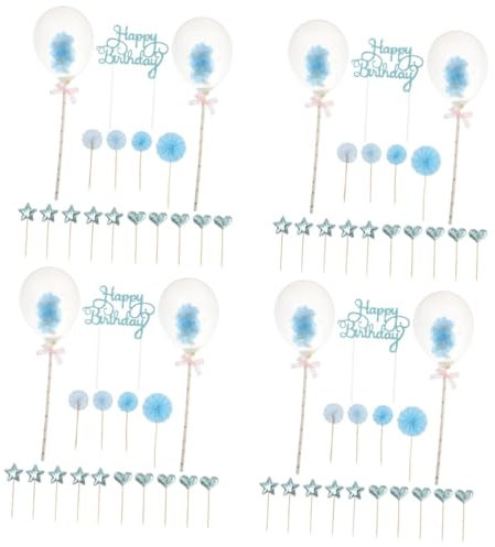 Cabilock 68stücke Teiliges Geburtstagskuchen-topper Kreative Kuchendekoration Für Geburtstagspartys Vielseitige Und Ansprechende Dessertverzierung Für Unvergessliche Feiern