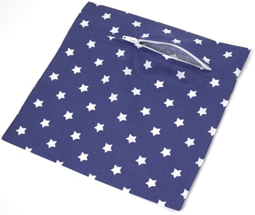 GIRAFFENLAND Kissenbezug 20x20cm mit Reißverschluss Sterne-blau