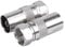 JZK 2 PCS Cable Coaxial Cable Tipo F Macho RCA Hembra Adaptador de RF Convertidor de Conector, Conector de Antena de TV a Conector F para TV y Radio
