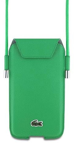 Lacoste Pochette LCPSP15XPVCN XL Vert Universel Étui pour Téléphone Crossbody Petit Piqué