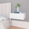 Iiaky Hängende Nachttische 2 STK. Weiß 40x30x15 cm Nachttisch HäNgend Komodenschrank Schlafzimmer Wandschrank Nachttisch Zum EinhäNgen Holzwerkstoff