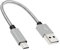 Micro USB Cable 0.3M, Android Charger Cable, Fast Charging Charger Cable, Durable Nylon Braided Sync Cable, Compatible with Samsung S7/S6 HTC Huawei Sony Nokia PS4, Aluminum Alloy Connectors Silver