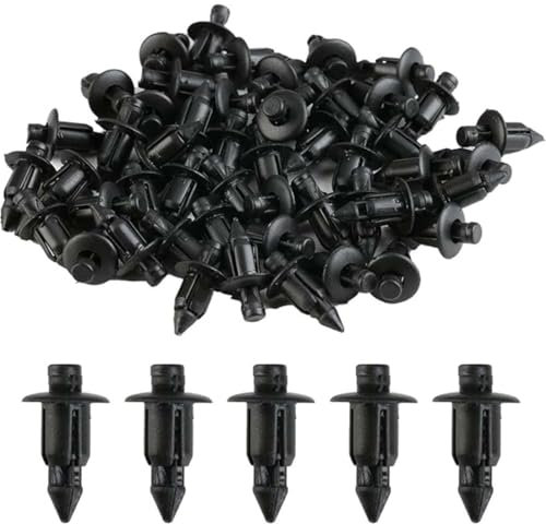 UYVPAER 50 Pièces Busirde Rivet en Plastique vélo Carénage Garniture Panneau Fixations Pinces pour Yamaha Suzuki Kawasaki