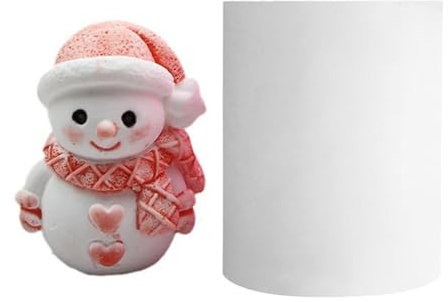 Silikonform Weihnachten Kerzenform Silikonformen Gießformen Weihnachten Kerzengießform Duftkerzenform Für Aromatherapie-Kerzen, Kunstharzguss 5,5x4,5 Cm