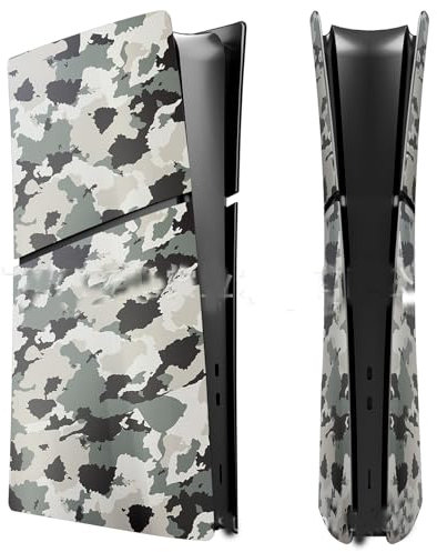 Replacement Housing Shell for PS5 Slim Console Faceplate Shell Case Spider Digital Version (camo)