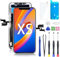 Hoonyer for iPhone Screen Replacement, 3D Touch Screen Display Digitizer Frame Assembly Repair Kits + Waterproof Adhesive + Screen Hardened Protection (iPhone XS-5.8‘’)