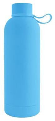 Agendepoint.it - Borraccia Termica SOFT TOUCH In Acciaio 500 ML - Opaca 7x22 cm Per La Scuola Sport Hobby E Lavoro - turchese