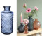 NaDeco Glasvase 'Berlin', Höhe 21cm, Durchmesser 9cm, 1 Liter, viele Farben zur Auswahl | Glas -Vase | Deko-Flaschen | Glas-Flaschen | Kleine Deko-Vasen | Kleine Flaschen, Farbe:Dunkelblau