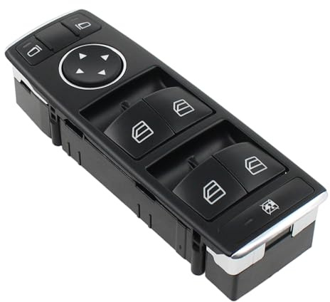 Fensterheber Schalter elektrischer Fensterheberschalter Fensterschalter Glasschalter Druckknopf Fenster Taste Steuerschalter vorne links für C Klasse W204 S204 E Klasse W212 S212 A207 C207 GLK X204