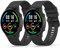 YLK 2 Pezzi Cinturino per Xiaomi Watch S1 Active/S1/ S3/ Watch 2, 22mm Cinturino in Silicone per Xiaomi Mi Watch Color Sport per Uomo e Donna (1Nero+1Nero)