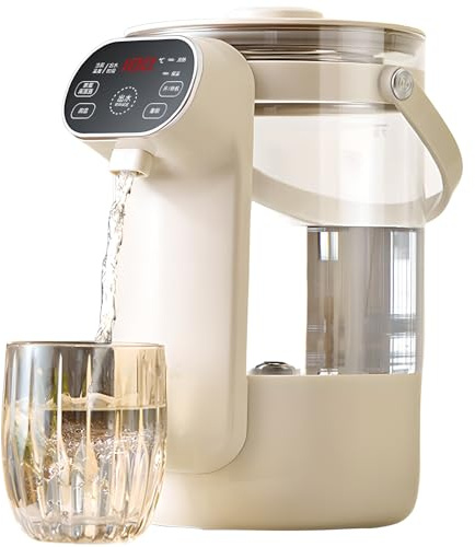 CYTBEK Bouilloire électrique 3 L avec sécurité Enfant, température réglable de 40 à 95 °C, 12 Niveaux de réglage, pour Lait, Limonade et Eau de Miel