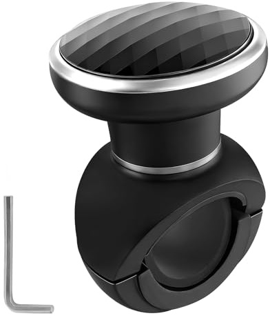 Jiaoshou Pan Boule de Volant Tracteur Universel Voiture, Boule pour Volant | Camion Volant Boule pour Voiture, Camion, Bateau, Tondeuse et Chariot Élévateur (7,9 x 5,5 cm)