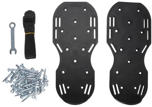 GYZOUKA Rasenbelüfter-Schuhe, Gras-Spike-Schuhe, Robustes PP-Eisen-Material mit Selbstnivellierenden Epoxid-Bodennägeln für den Garten