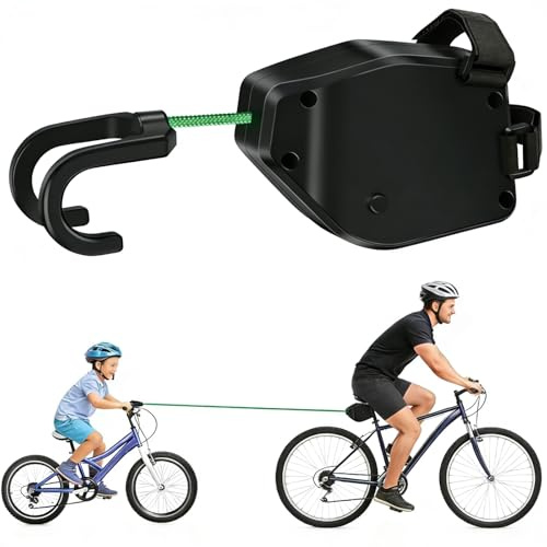 Elysarth Fahrrad-Abschleppseil Kinder, Elastisches 2,5 m Fahrrad-Zugseil, Follow me Tandemkupplung, Eltern-Kind-Traktionsseil, für Kinder MTB-Fahrräder Bike, Tandemstange